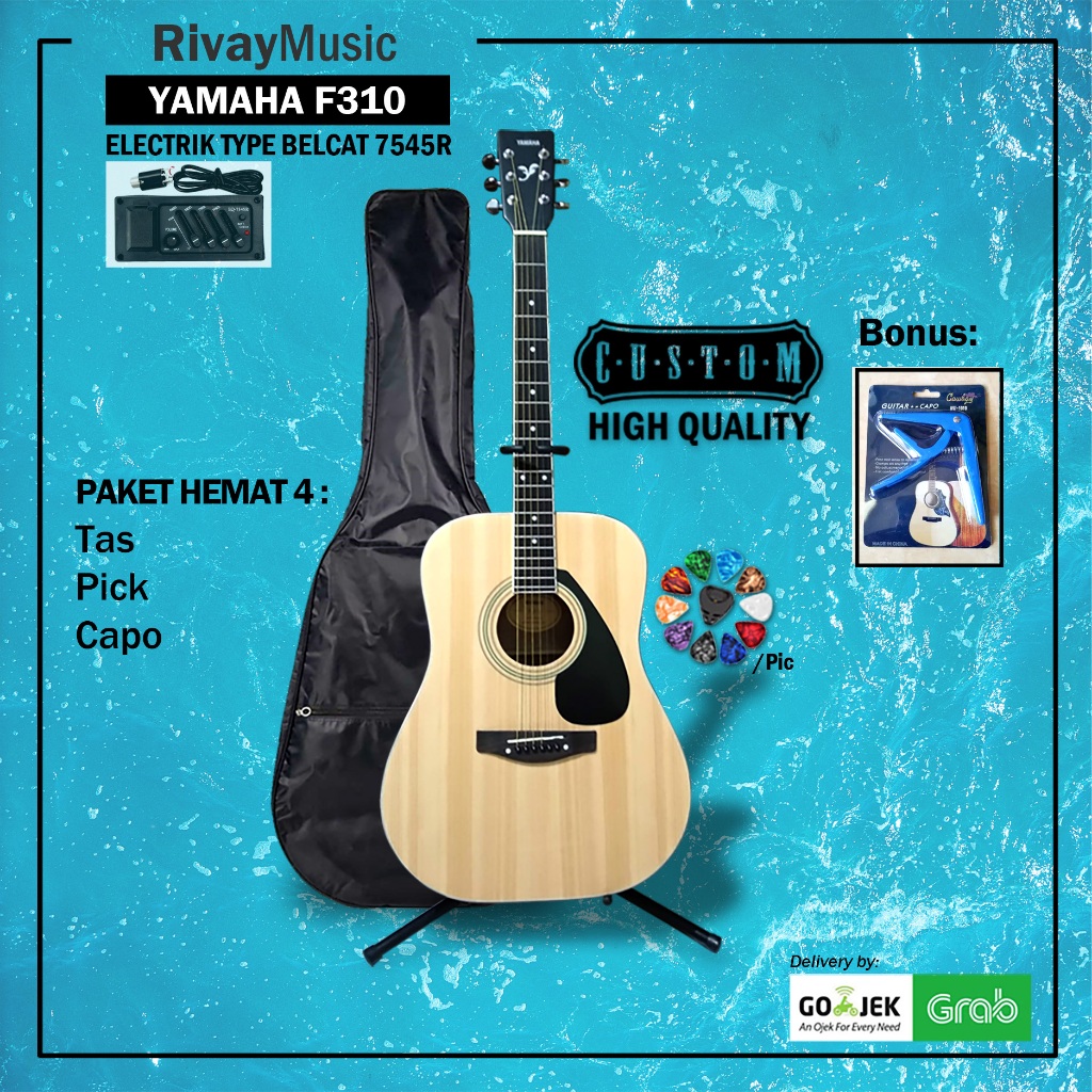 Jual Gitar Akustik Elektrik Yamaha F With Equalizer R Shopee