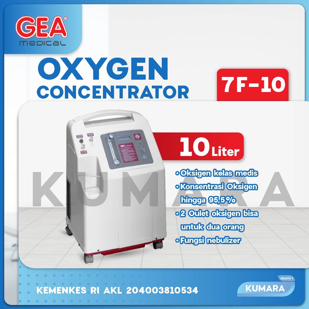 Jual GEA Oxygen Concentrator 10 Liter 7F 10 Mesin Penghasil Oksigen