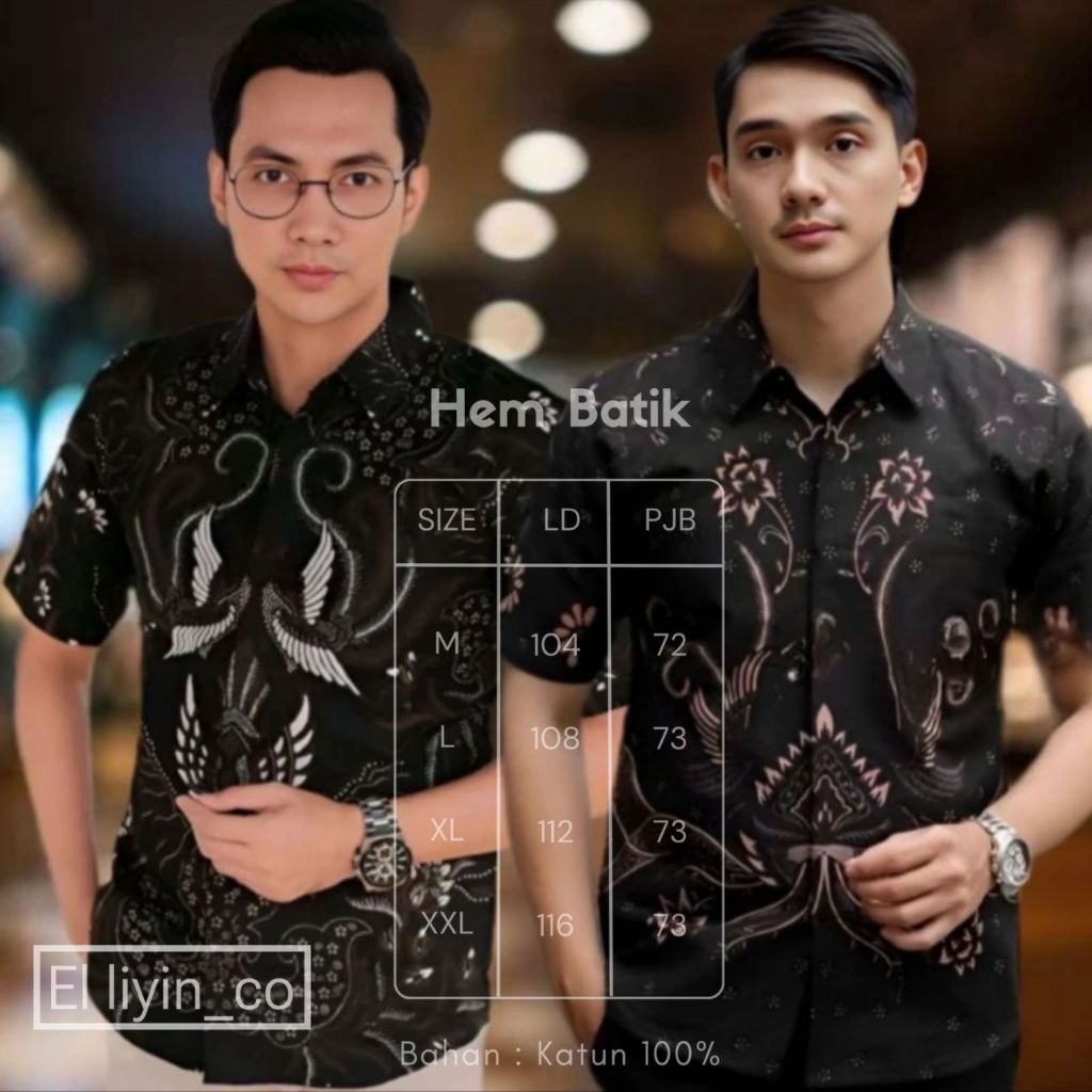 Jual Kemeja Batik Pria Lengan Pendek Baju Batik Pria Baju Pria