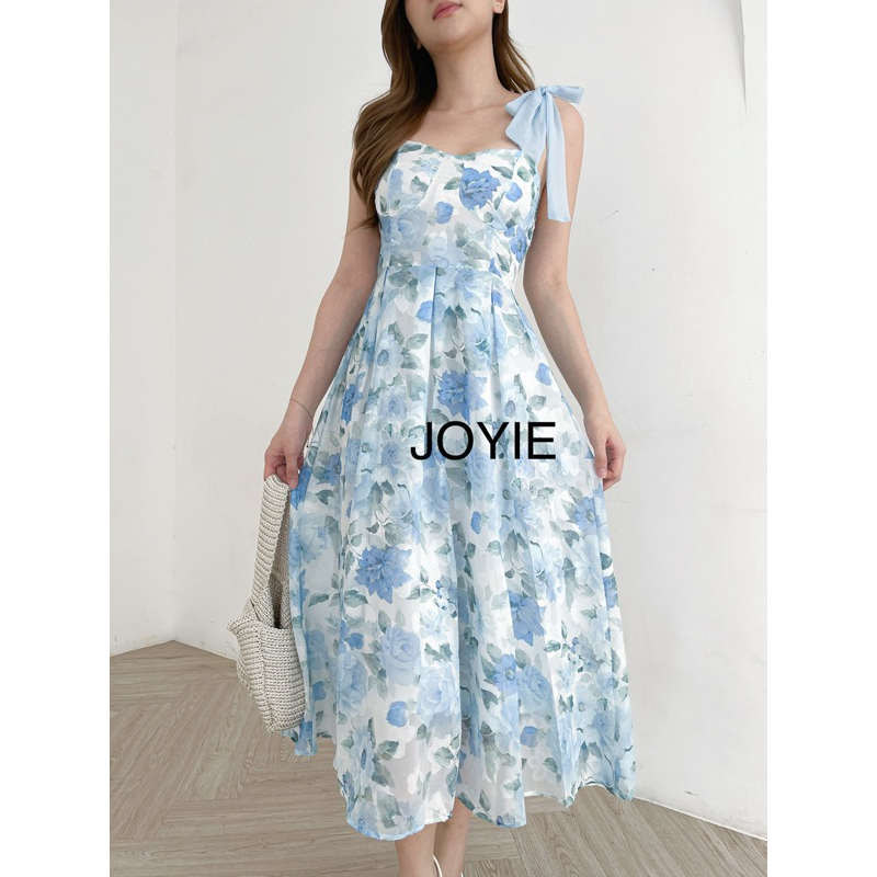 Jual Laine Dress Floral Korean Vintage Summer Spring Sweet Holiday