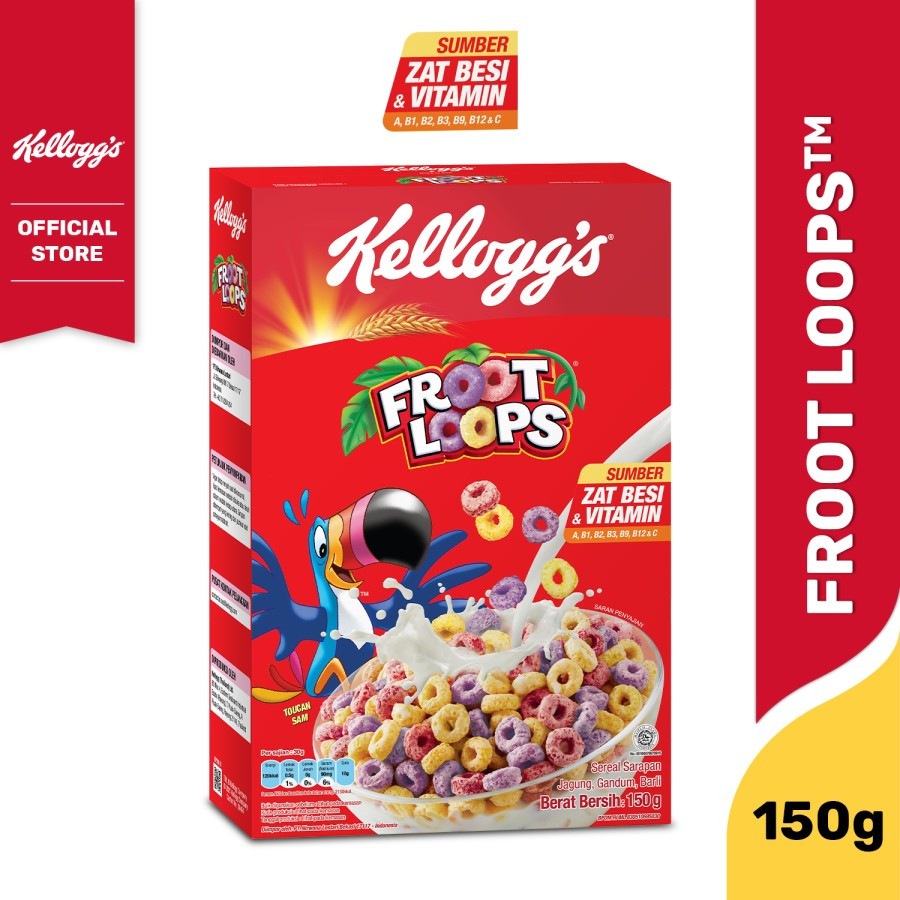 Jual Kelloggs Froot Loops Sereal Gr Shopee Indonesia