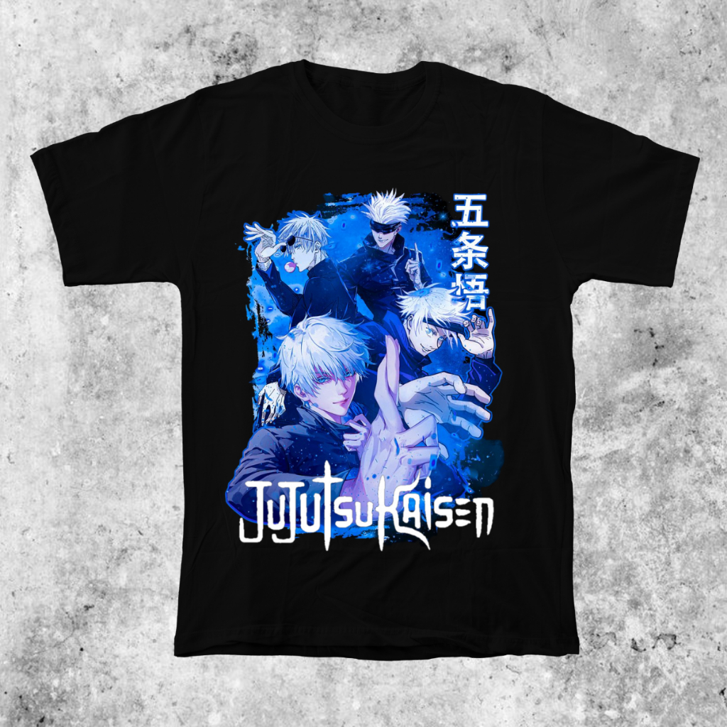 Jual Ryusan Kaos Anime Jujutsu Kaisen Gojo Satoru V Shopee Indonesia