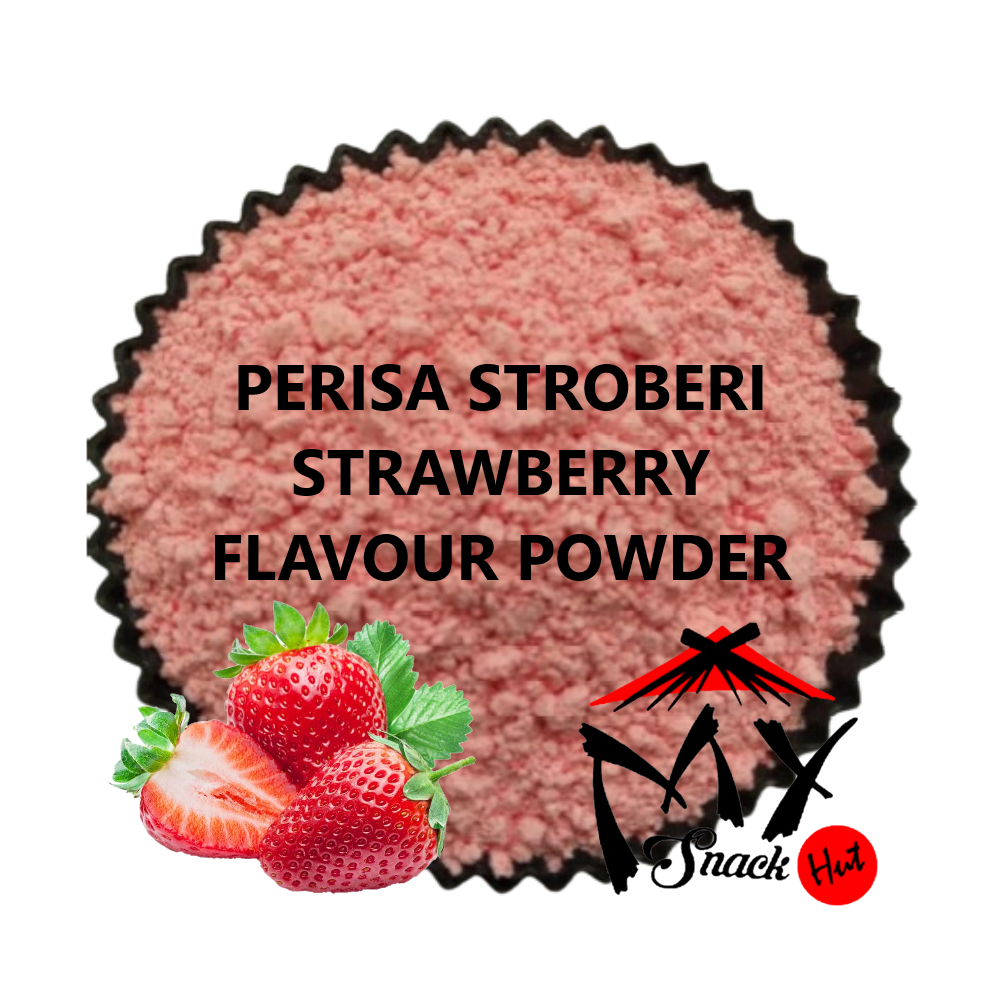 Jual STRAWBERRY FLAVOUR POWDER 50GR STROBERI FLAVOR PERISA ROTI KUE