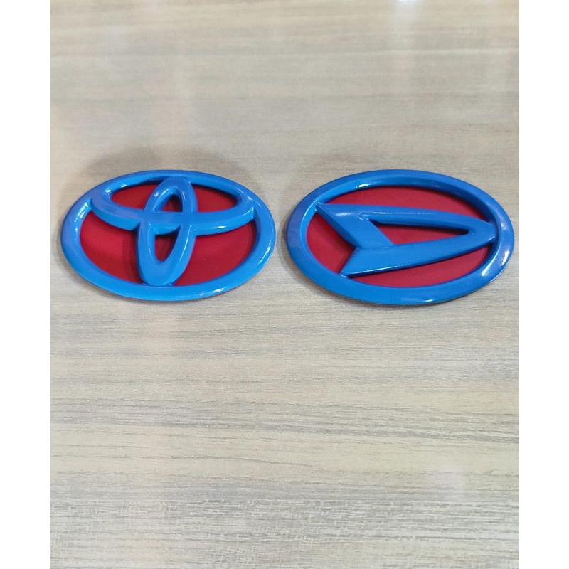 Jual Emblem Logo Stir Toyota Daihatsu Biru Begron Merah Universal