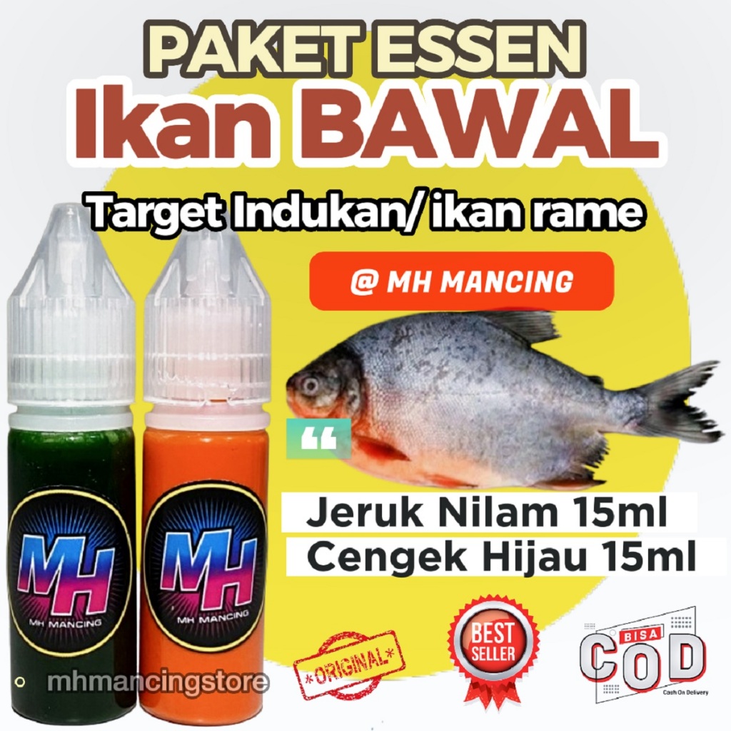 Jual Paket Essen Ikan Bawal 15ml MH Mancing Jeruk Nilam 15ml Dan Cengek