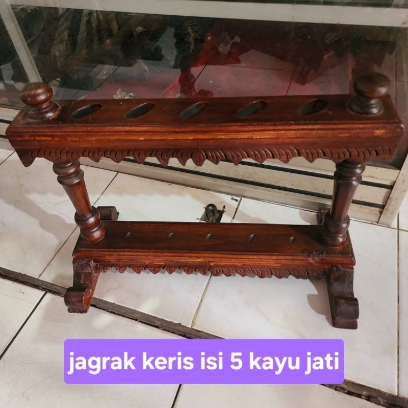 Jual Jagrak Keris Isi Lobang Dudukan Keris Standing Keris Blawong