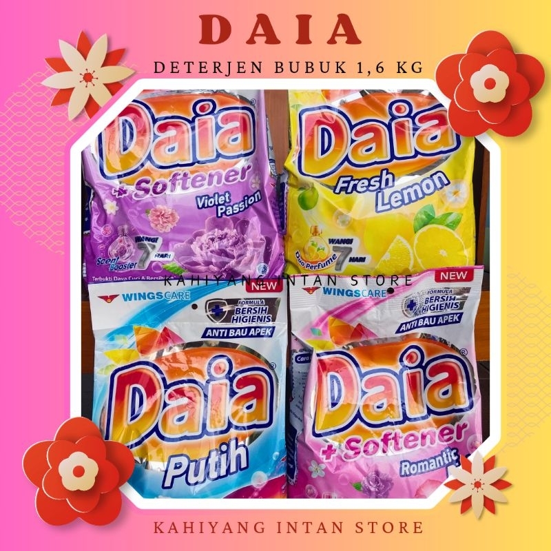 Jual Daia Deterjen Bubuk Berat Kg Dan Gr Shopee Indonesia