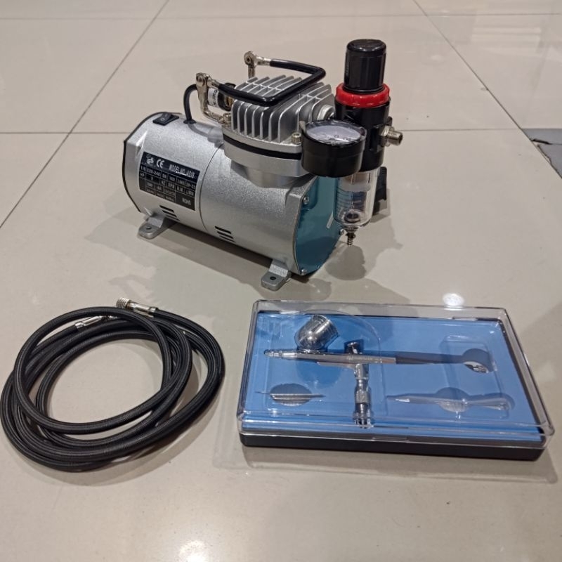 Jual Mini Air Brush Compressor Kit 1 6HP Shopee Indonesia