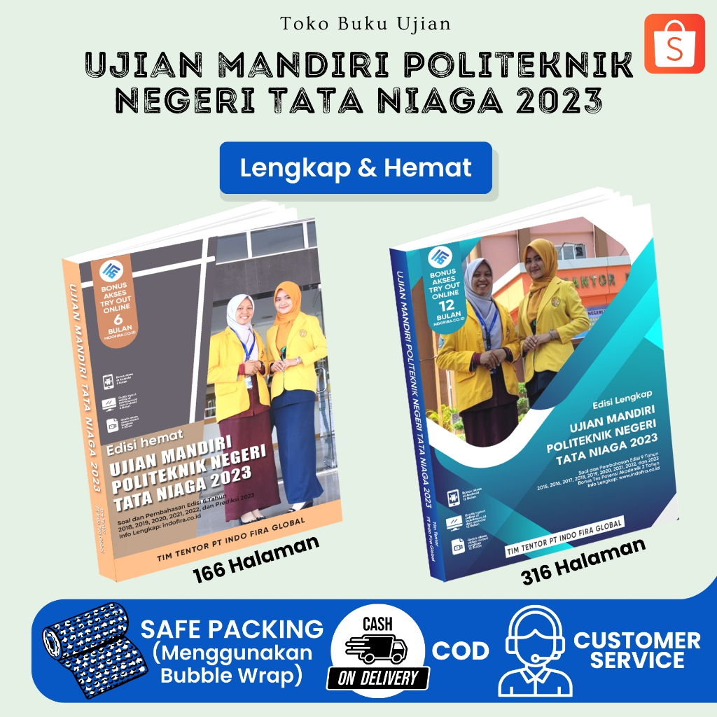 Jual New Buku Terbaru Ujian Mandiri Politeknik Negeri Tata Niaga