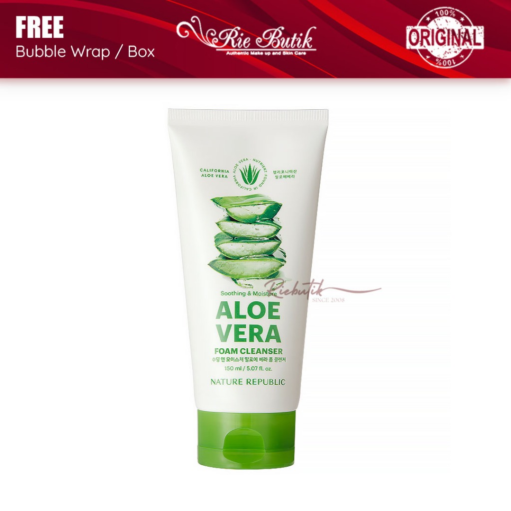 Jual Nature Republic Soothing Moisture Aloe Vera Foam Cleanser Sabun