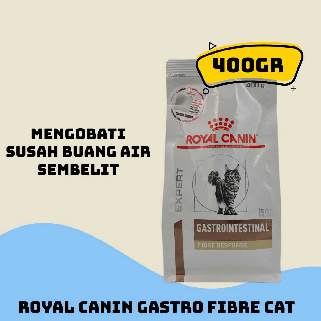 Jual Royal Canin Gastro Intestinal Fiber Response 400GR Dry Food Khusus