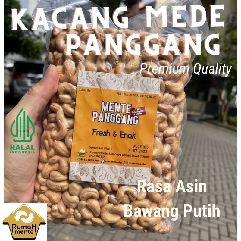 Jual Kacang Mede Utuh Matang Oven Panggang Rasa Asin Bawang Putih Gr