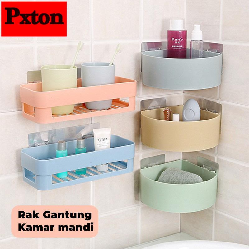 Jual RAK SUDUT SIKU PLASTIK X06 RAK HOLDER KAMAR MANDI WC TOILET