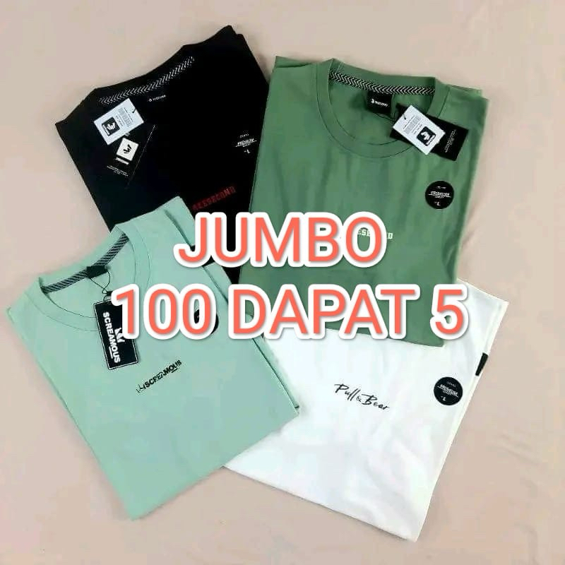 Jual Kaos Polos Baju Jumbo Distro Pria Murah Kaos Oblong Super Jumbo