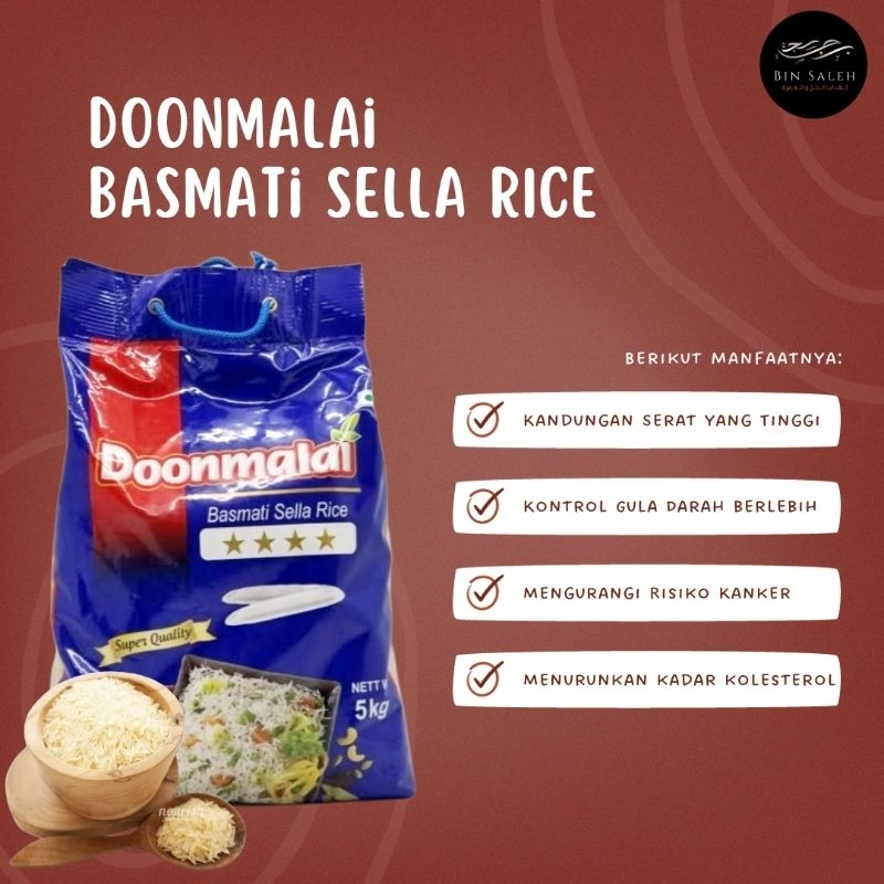 Jual Doonmalai Beras Arab Basmati Sella Rice Kg Shopee Indonesia