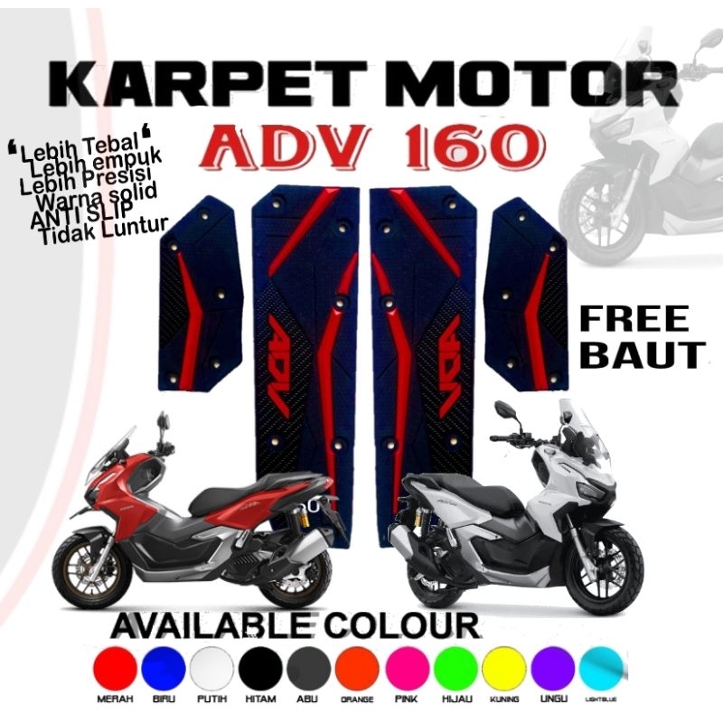 Jual Karpet Motor Alas Kaki Pijakan Keset Adv Bahan Karet Pvc