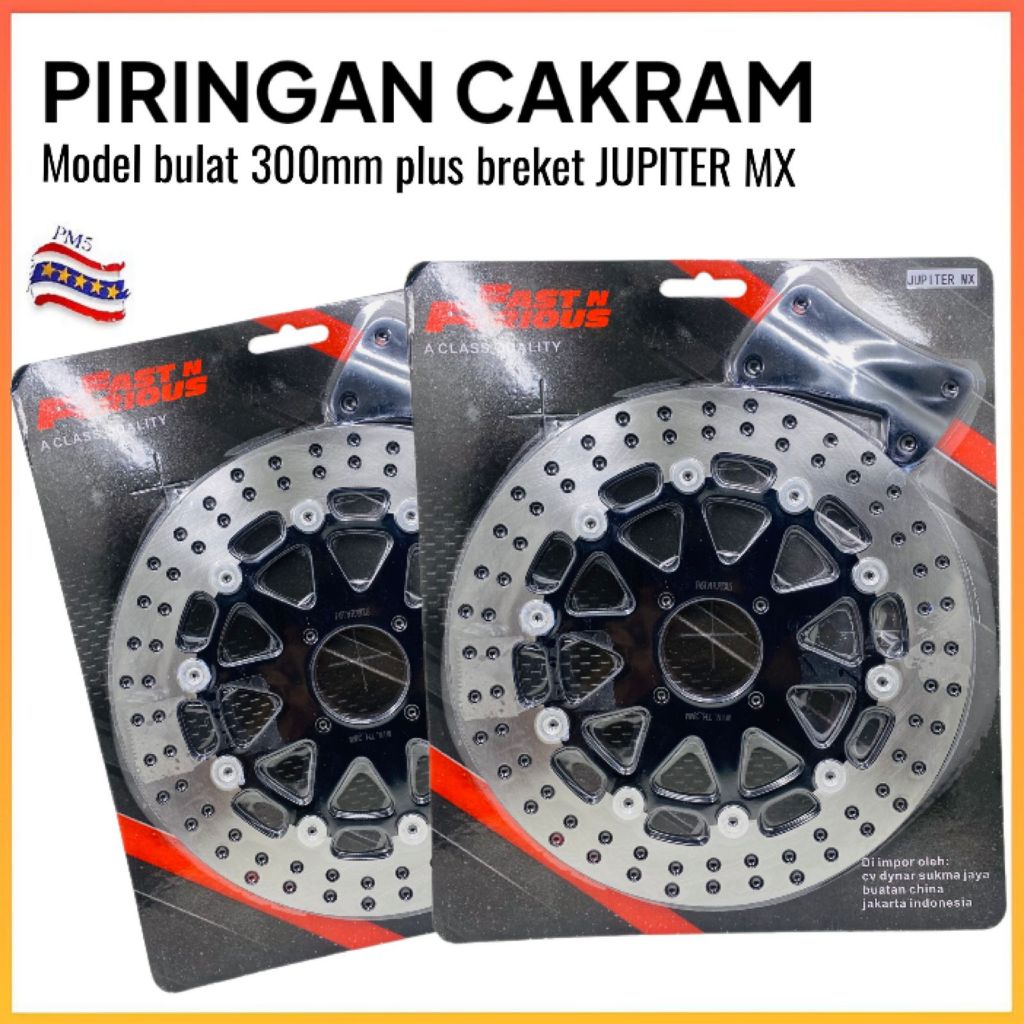 Jual Piringan Cakram Depan Model Lebar Mm Plus Breket Pnp Jupiter Mx