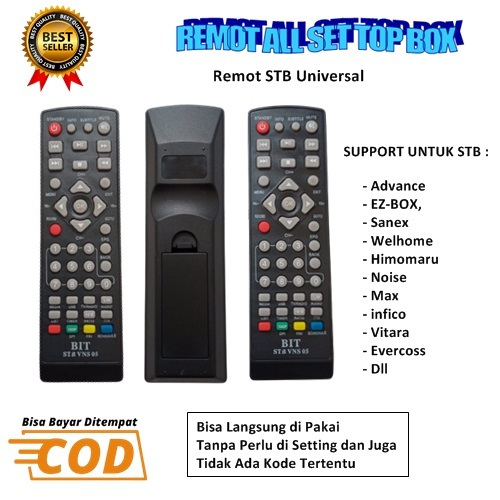 Jual Remote Set Top Box Multi Remot STB Universal Remote STB