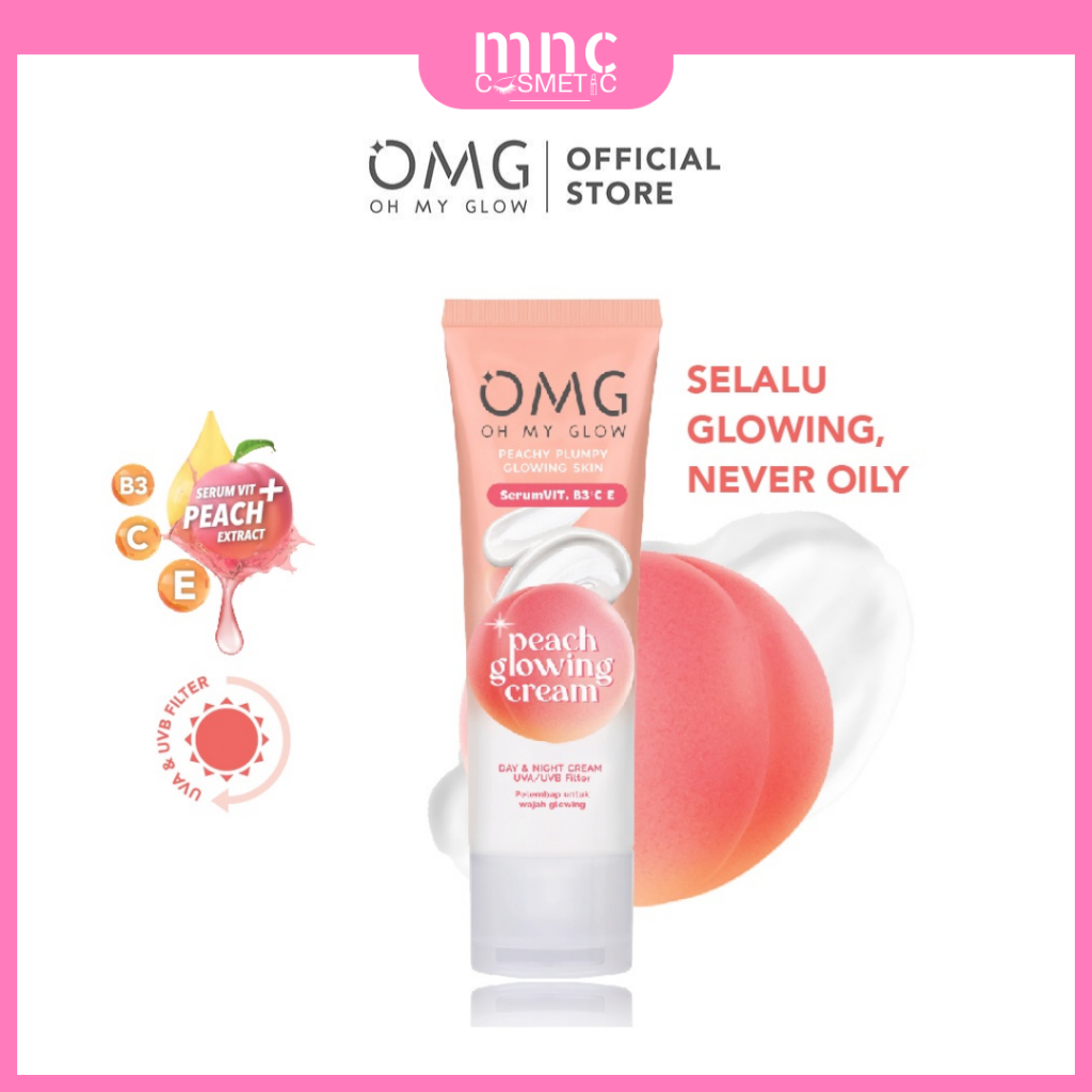 Jual Omg Oh My Glow Peach Glowing Cream Moisturizer Cream G