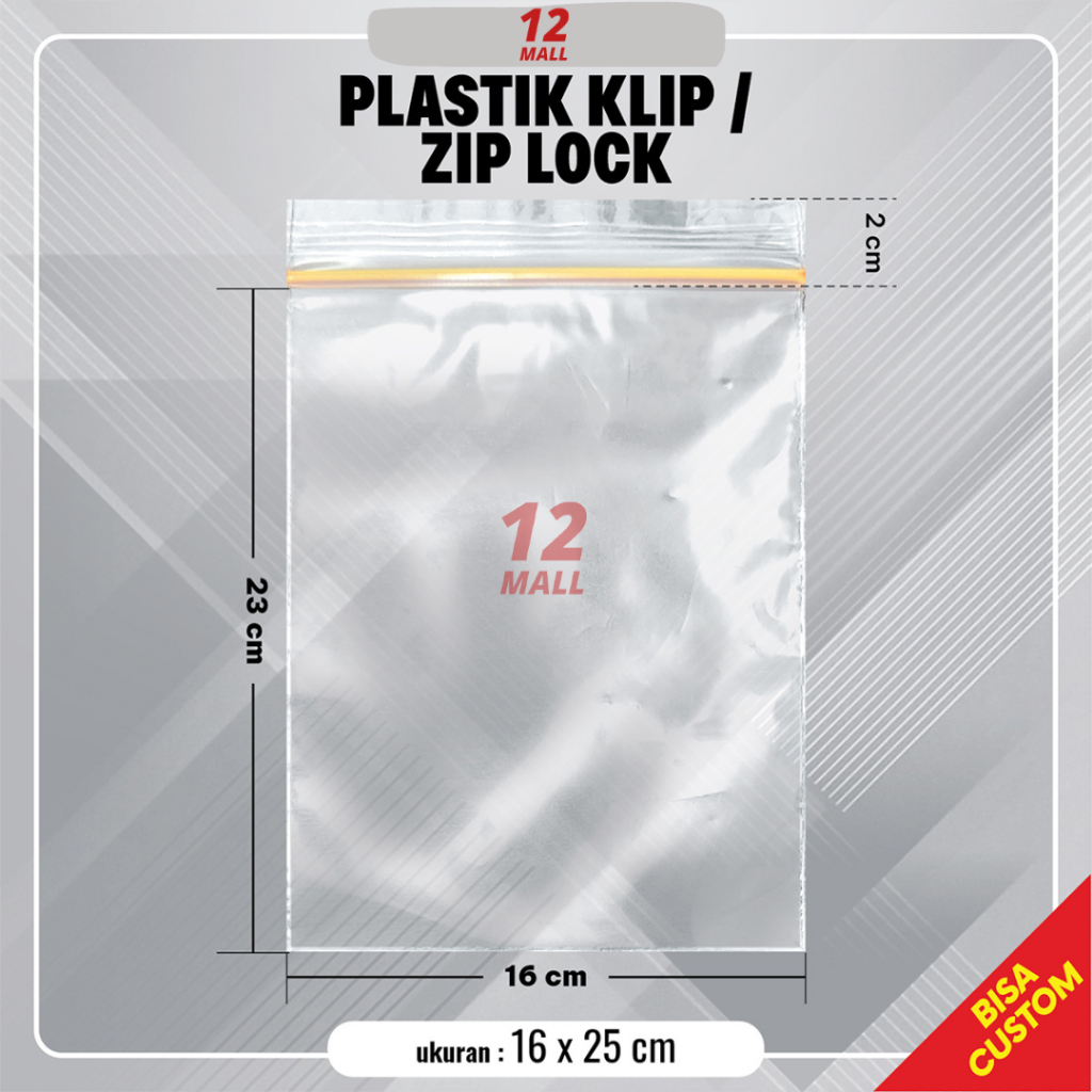 Jual Plastik Klip Ziplock Bening Isi 100PC Uk Sedang Packing Makanan