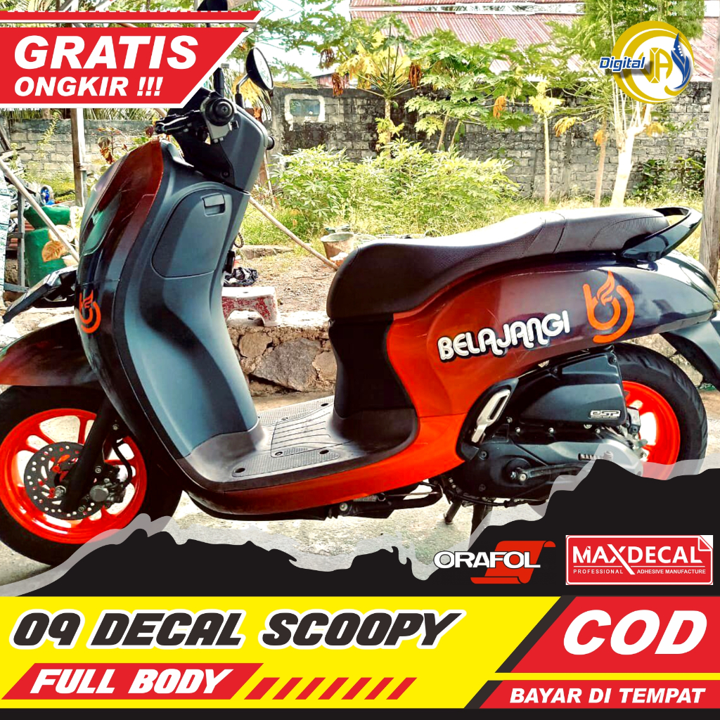 Jual Decal Sticker Scoopy Full Body Fi Scopy Dekal Stiker