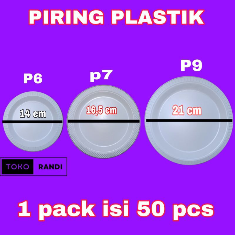 Jual Piring Makan Plastik Foodgrade Foodsafe Ukuran P6 P7 P9