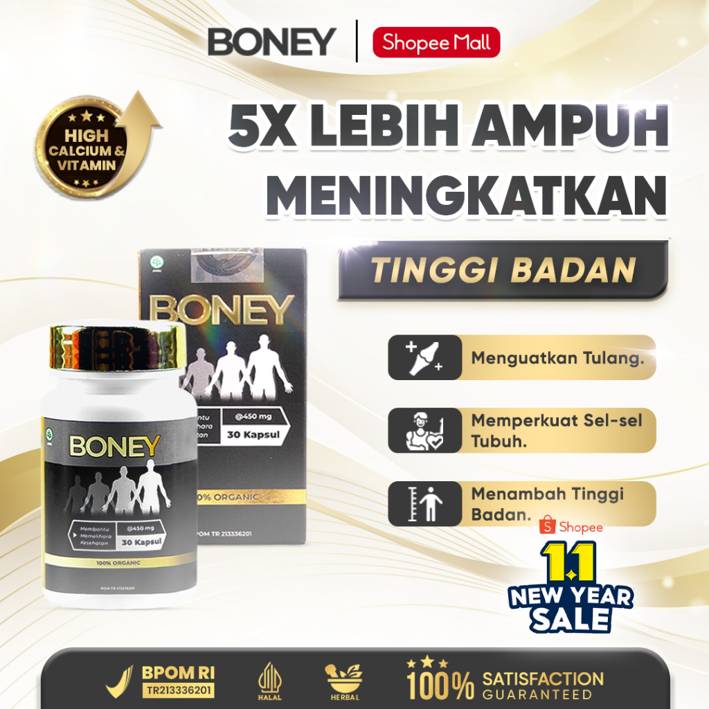 Jual Boney Kapsul Peninggi Herbal Naik Cm Shopee Indonesia