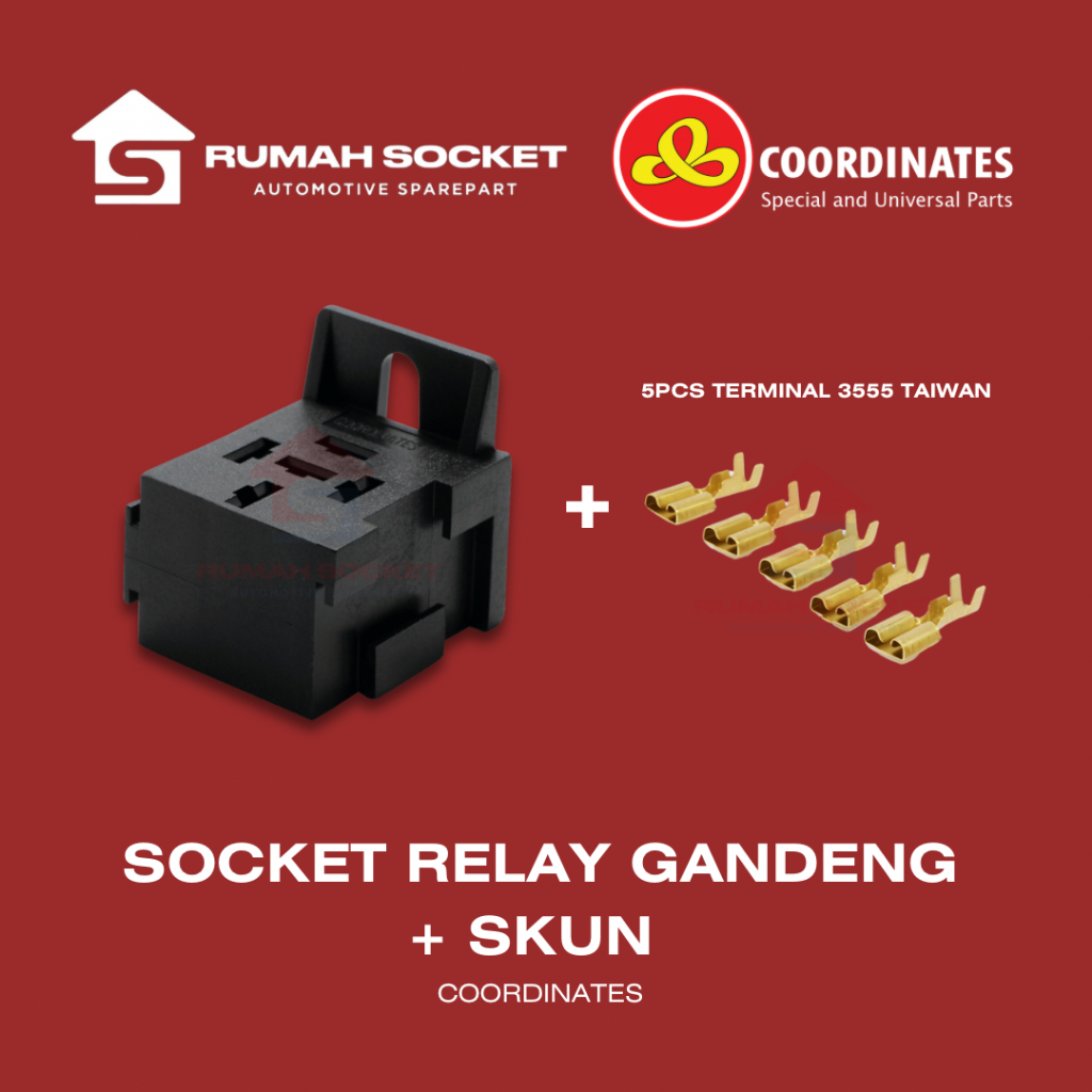 Jual Rumah Skun Socket Relay Gandeng Bangku Plus Set Skun Terminal