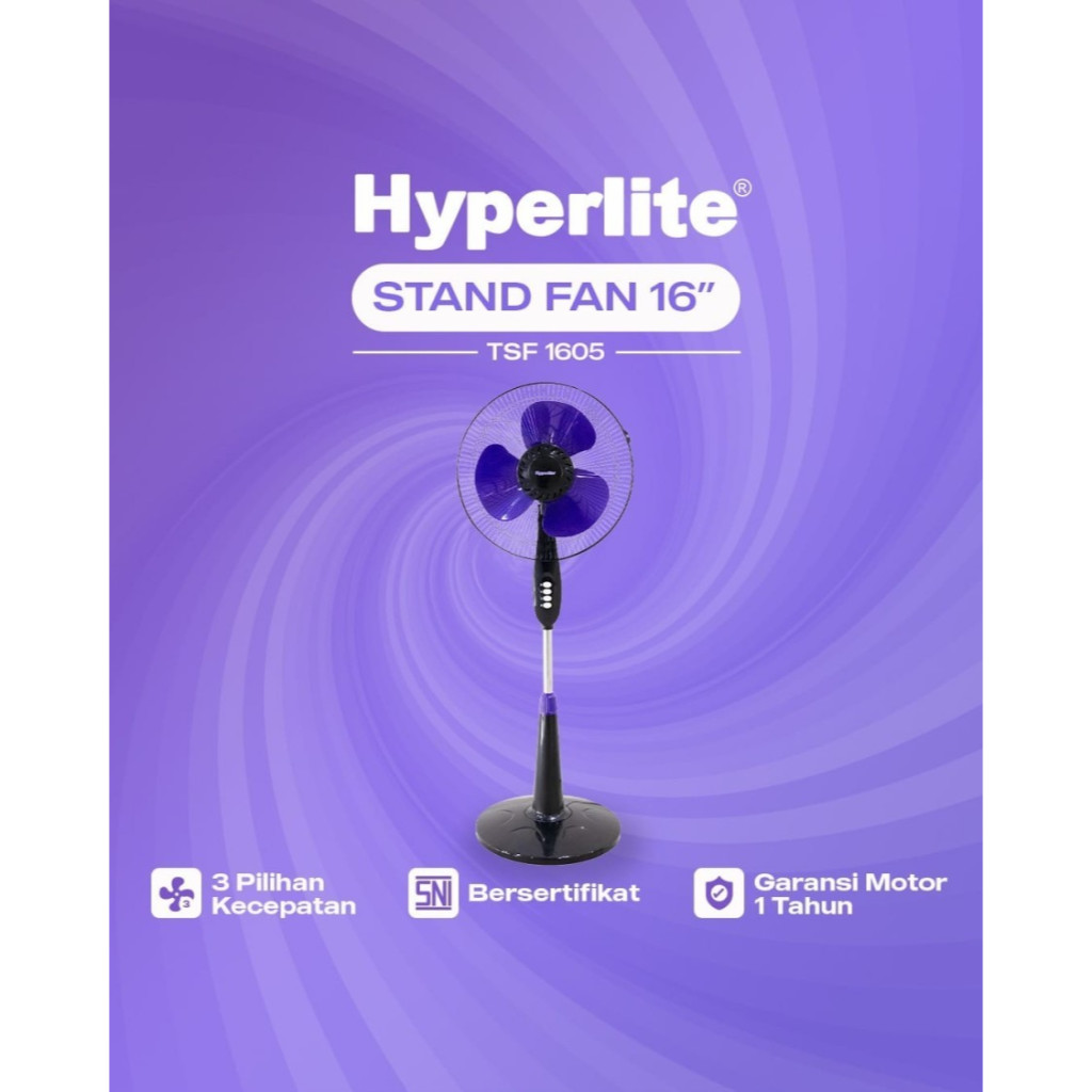 Jual Stand Fan Inch Hyperlite Tsf Kipas Angin Berdiri Baling