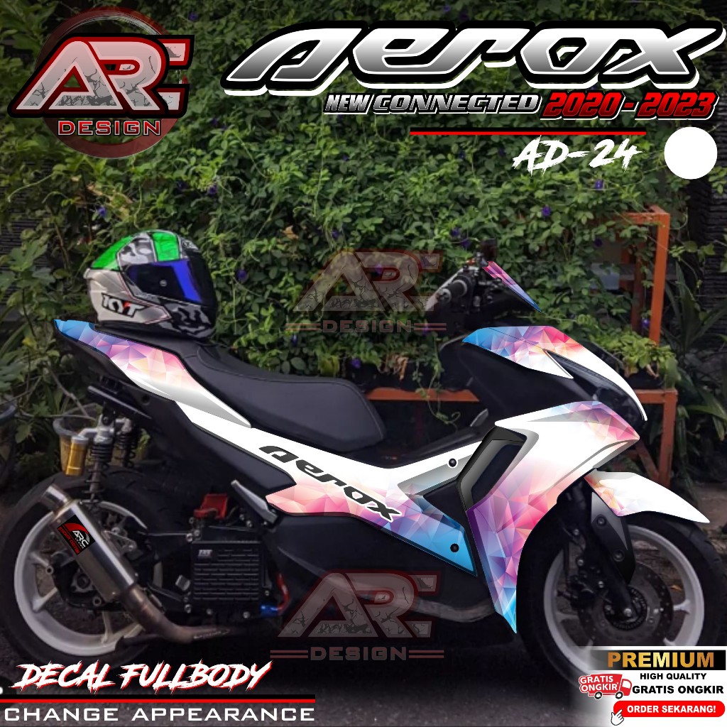 Jual Cod Terbaru Decal Sticker Yamaha Aerox New Connected Full