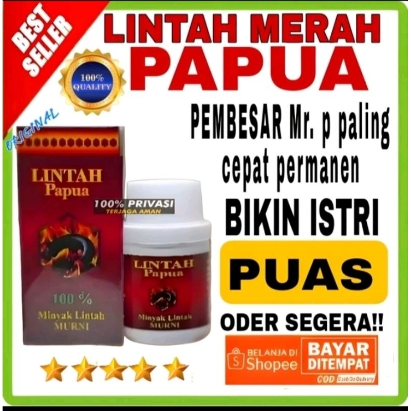 Jual Minyak Lintah Papua Original Obat Pembesar Oles Pria Dewasa