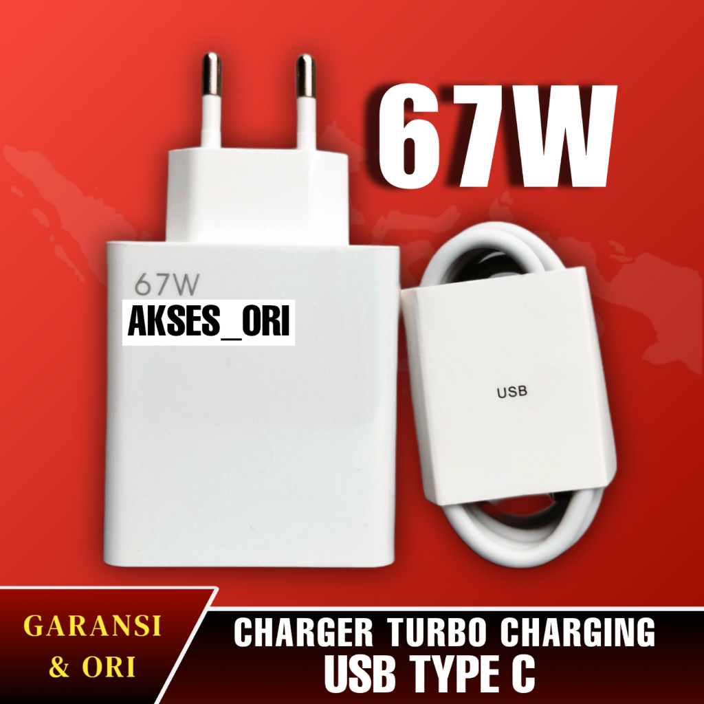 Jual Charger Carger Casan Xiaomi Watt Turbo Charger Usb Type C A