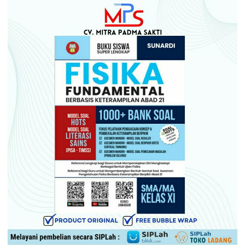 Jual BUKU YRAMA WIDYA FISIKA FUNDAMENTAL SMA MA KELAS XI Shopee Indonesia