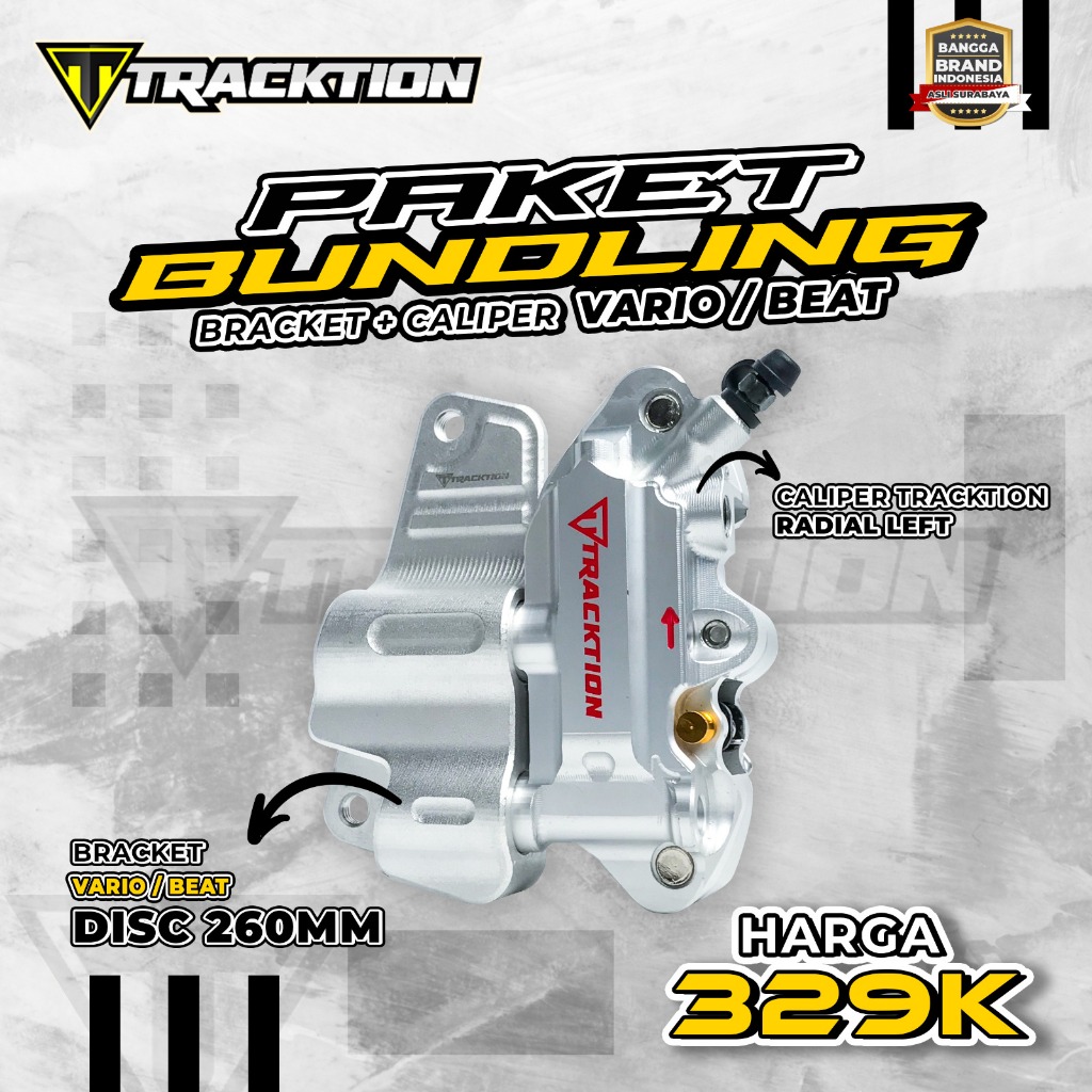 Jual Promo Bundling Bracket Caliper Tracktion Radial Left Kiri Vario