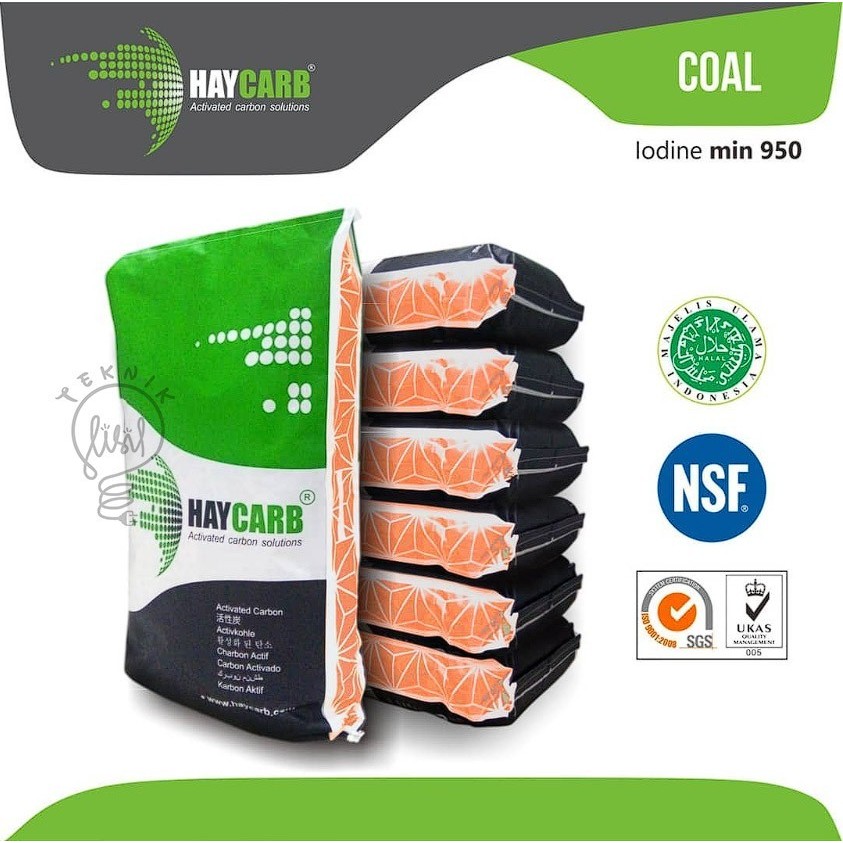 Jual Haycarb Active Carbon Coal Base Iodine Macropore Mesh X