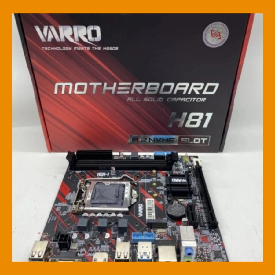 Jual MOTHERBOARD VARRO H81 NVME DDR3 LGA 1150 Shopee Indonesia