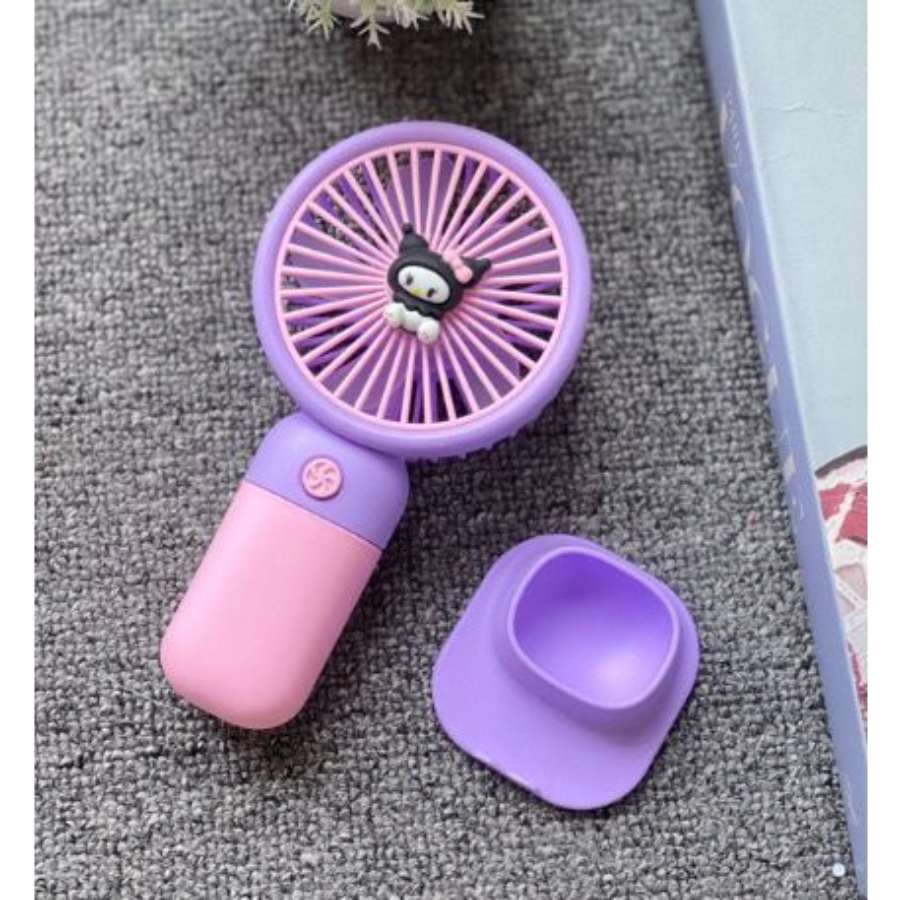 Jual Kipas Angin Portable Mini Fan Karakter Kuromi Sanrio Cinammon Roll