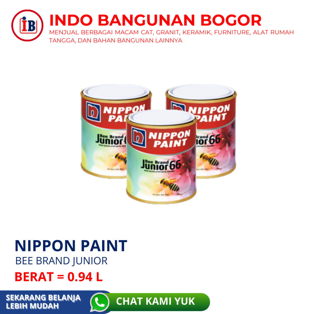 Jual Nippon Paint Bee Brand Junior Cat Kayu Dan Besi L Shopee