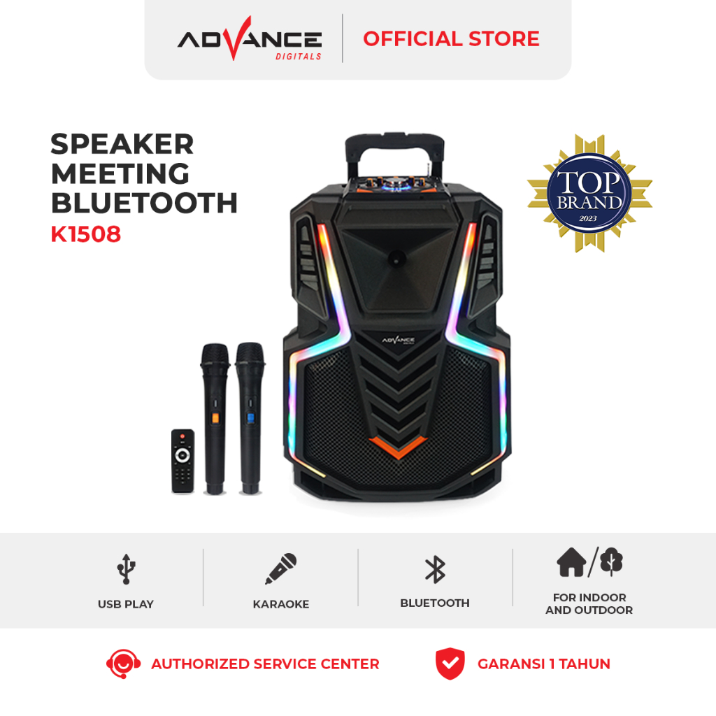 Jual Advance K Speaker Meeting Bluetooth Salon Aktif Gratis