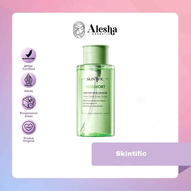 Jual SKINTIFIC Mugwort Purifying Micellar Water Cleansing Oil Clean And