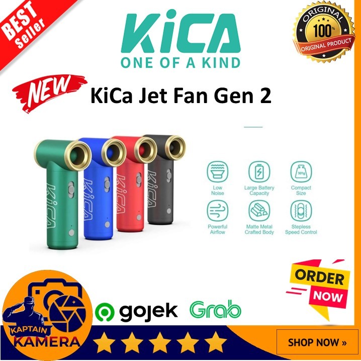 Jual KiCA Jet Fan 2 Turbo Fan Mini Portable Super Strong Wind GARANSI