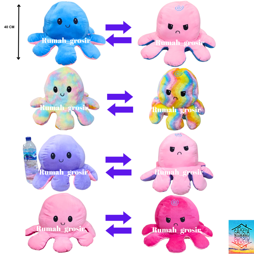 Jual Rumah Grosir Boneka Gurita Octopus Doll Boneka Ubur Ubur Bolak