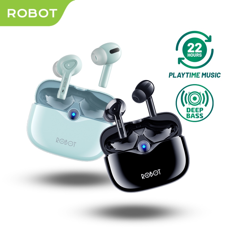 Jual Robot TWS Wireless Earphone Airbuds T30 Original BT 5 3 True