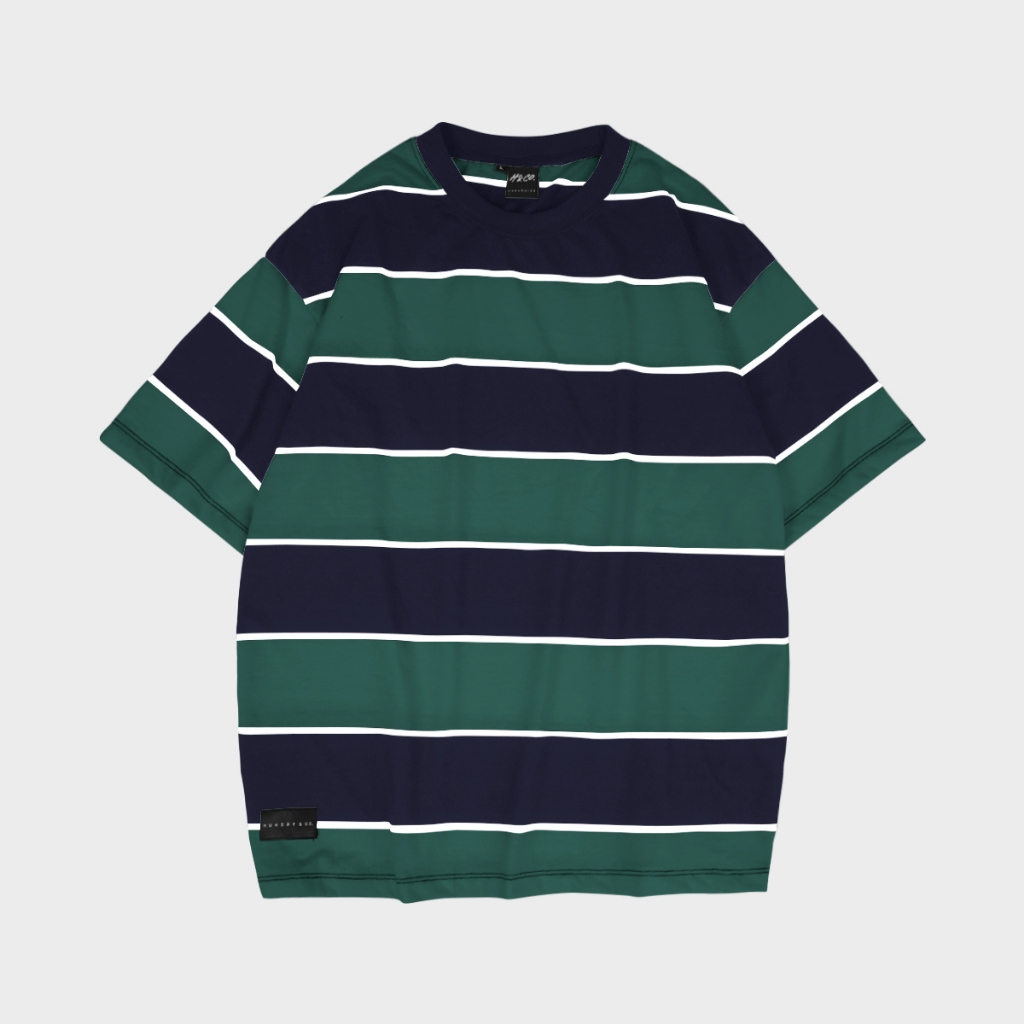 Jual T Shirt Salur Navy H Botol Polos Pria Oversize Kaos Stripe