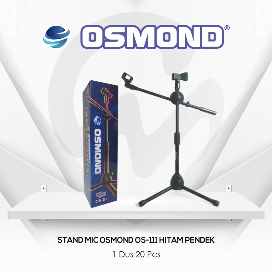 Jual STAND MIC PENDEK OSMOND OS 111 STAND MICROPHONE MEJA TRIPOD MIK