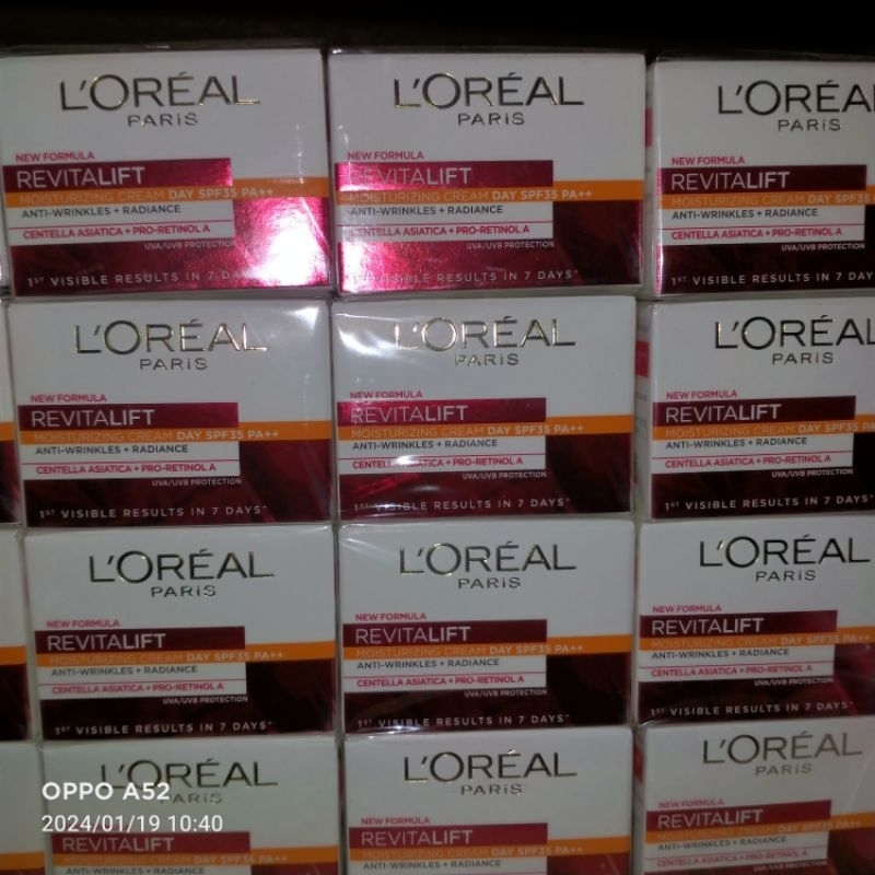 Jual L Oreal Paris Revitalift Moisturizing Day Cream SPF 35 PA 7 5ml