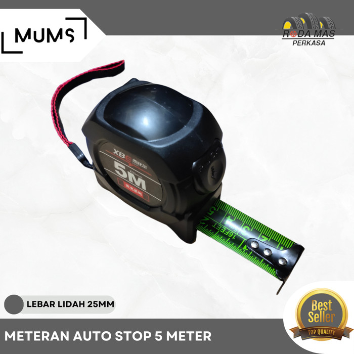 Jual Tape Measure Meteran Otomatis Auto Stop Autostop M Meter X Mm