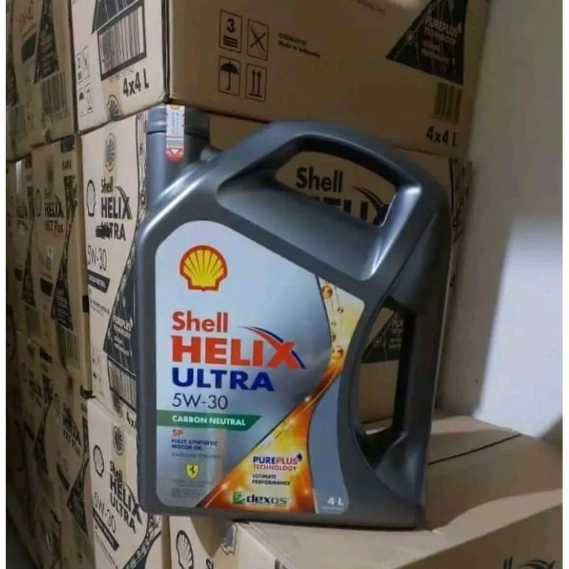 Jual Oli Shell Helix Ultra 5W 30 4L Original Scan Barcode Centang Hijau