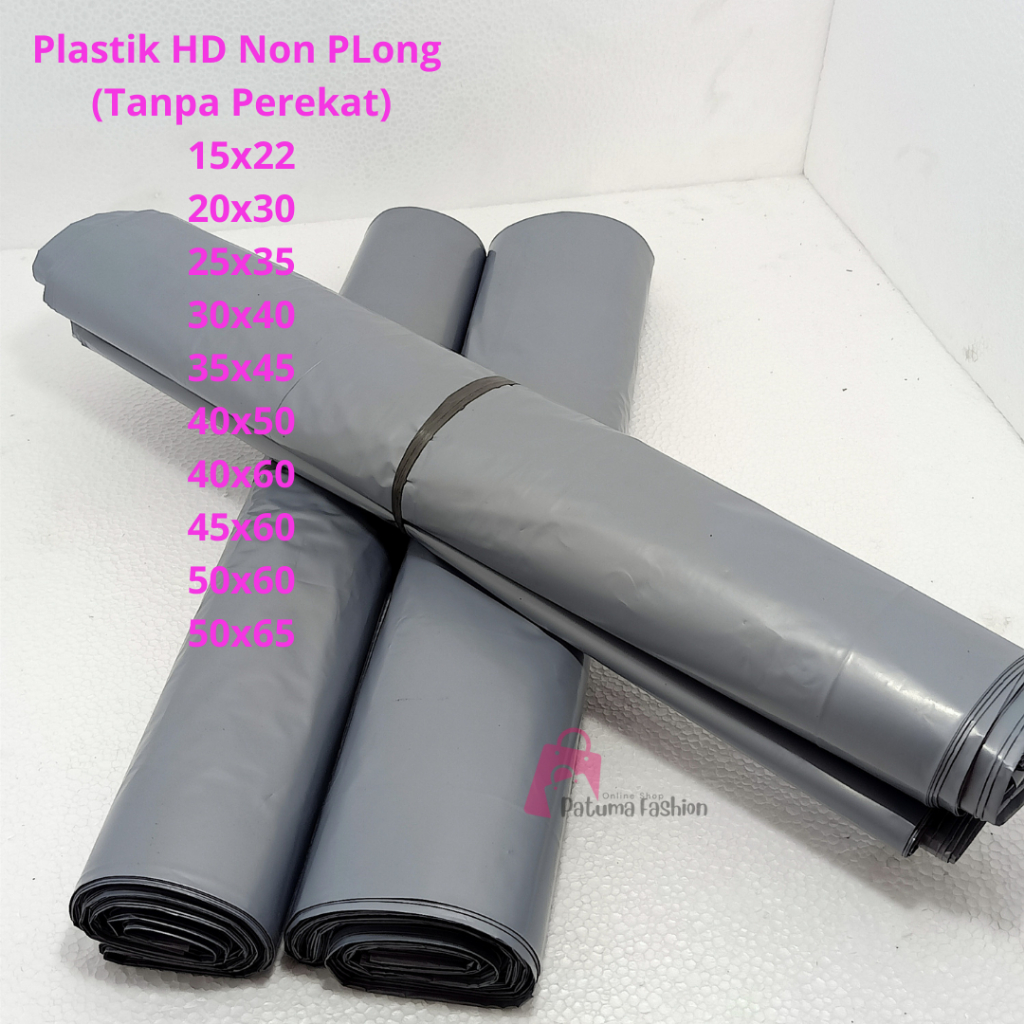 Jual Plastik HD Non Plong Tanpa Perekat Plastik Packing Olshop Seperti