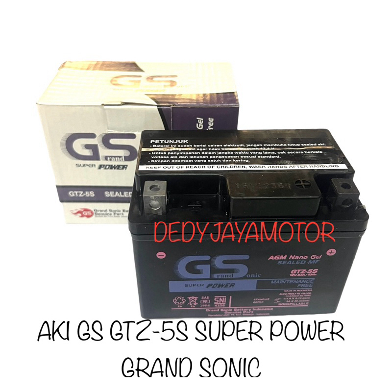 Jual Aki Kering Beat Karbu Vario Grand Sonic Super Power Gtz S Voltage